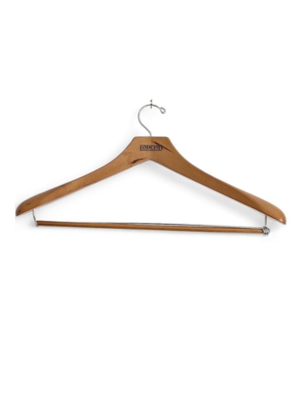 LANDS END Wooden Suit Hanger Sculpted Dress Coat Jacket Closet